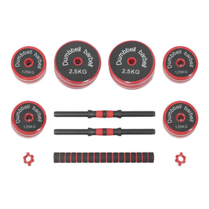 Kurzhantel Langhantel Set rot 20 kg