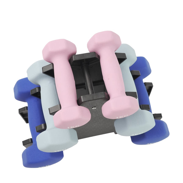 Kurzhantel Set 1 - 3 kg mit Ständer