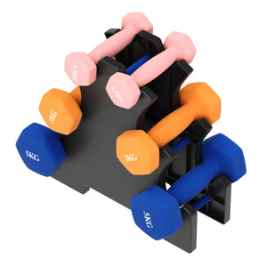 Kurzhantel Set 1.5 - 5 kg mit Ständer