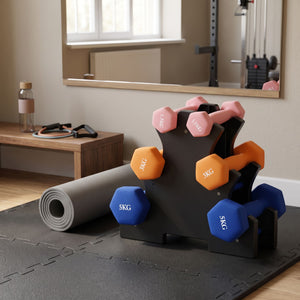 Kurzhantel Set 1.5 - 5 kg mit Ständer