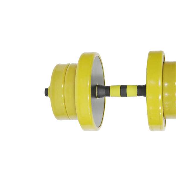 Kurzhantel Set gelb 2 x 10 kg