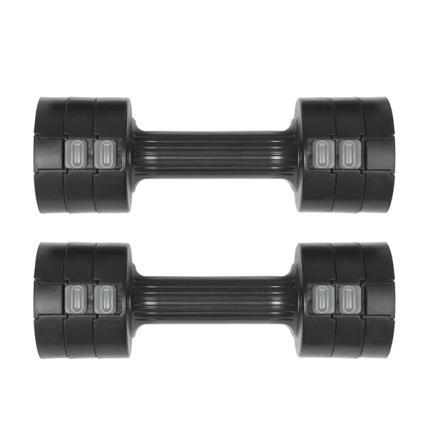 Kurzhantel verstellbar 2 x 1 - 2.5 kg schwarz