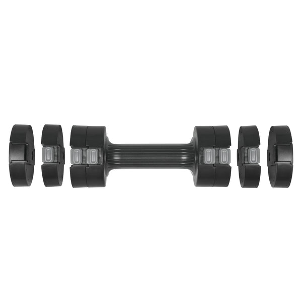 Kurzhantel verstellbar 2 x 1 - 2.5 kg schwarz