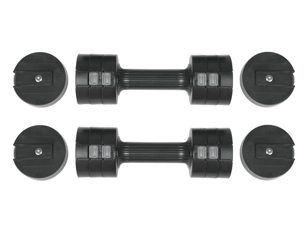 Kurzhantel verstellbar 2 x 1 - 2.5 kg schwarz