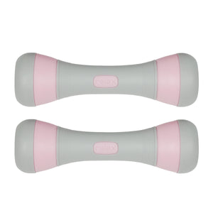 Kurzhantel verstellbar 2 x 1 - 2 kg grau/rosa