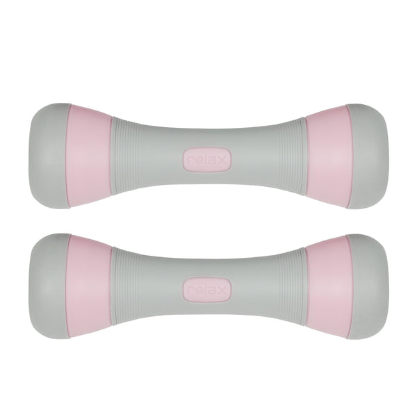 Kurzhantel verstellbar 2 x 1 - 2 kg grau/rosa