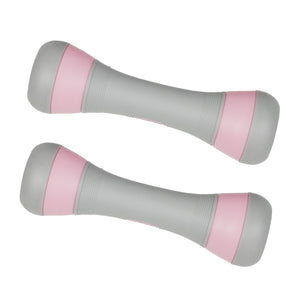 Kurzhantel verstellbar 2 x 1 - 2 kg grau/rosa