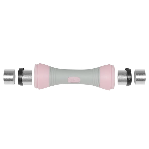 Kurzhantel verstellbar 2 x 1 - 2 kg grau/rosa