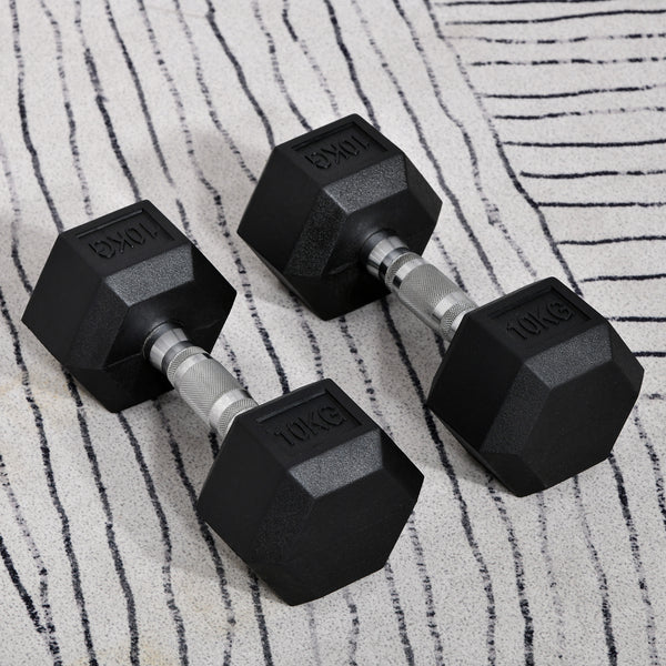 Kurzhanteln 2x 10kg Set Hexagon