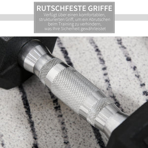 Kurzhanteln 2x 10kg Set Hexagon