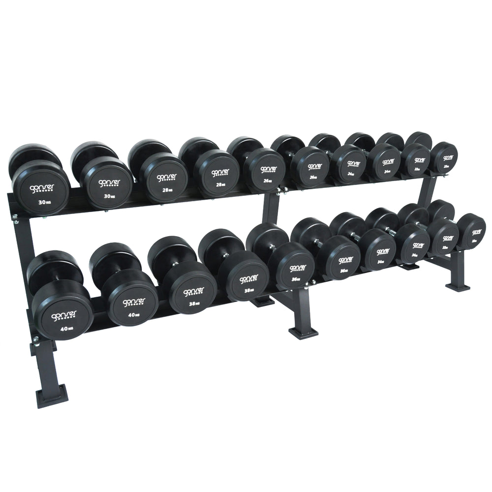 TYSON dumbbell complete set 22-40 kg incl. stand