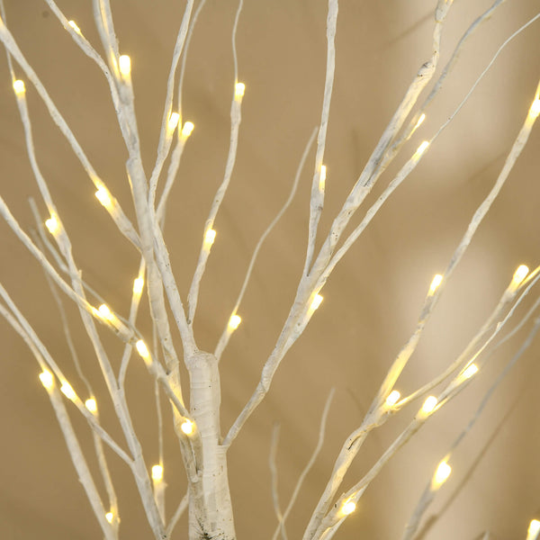 LED Baum Birke 96 LEDs 180cm warmweiss