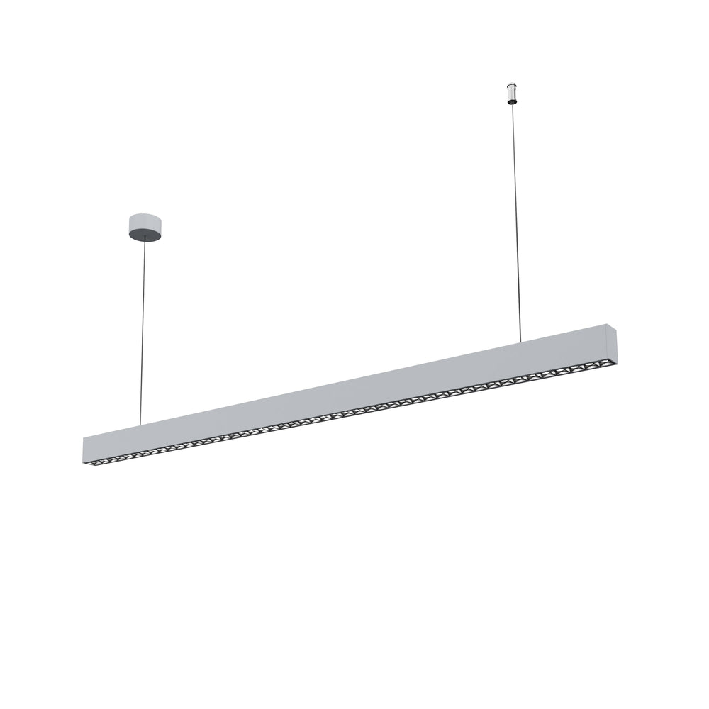 LED Hängelampe LINA 128 cm silber