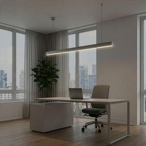 LED Hängelampe LINA 158 cm silber