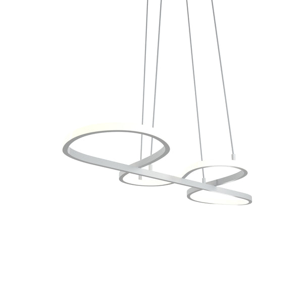LED Hängelampe SVIT 75 x 32 cm weiss