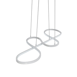 LED Hängelampe SVIT 75 x 32 cm weiss