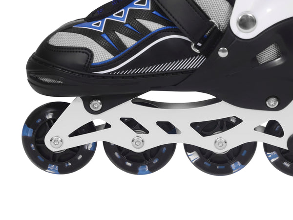 LED Inlineskates Grösse 34 - 39 verstellbar blau