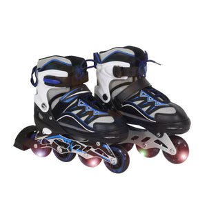 LED Inlineskates Grösse 34 - 39 verstellbar blau