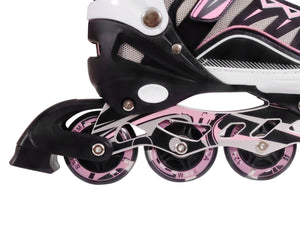 LED Inlineskates Grösse 28 - 33 verstellbar pink