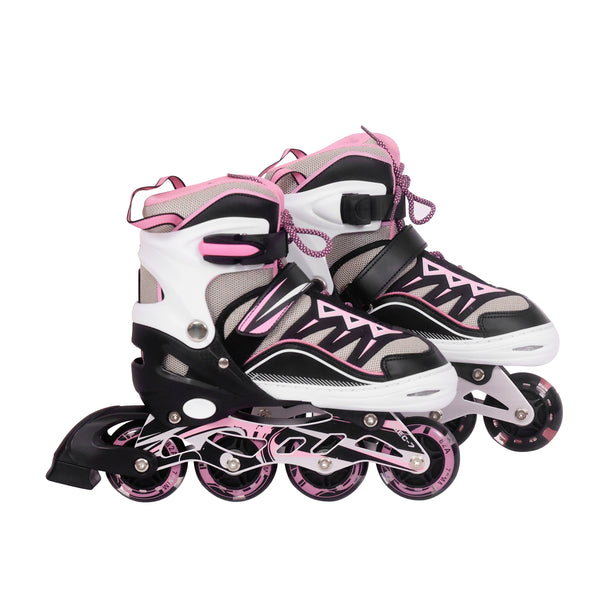 LED Inlineskates Grösse 39 - 43 verstellbar pink