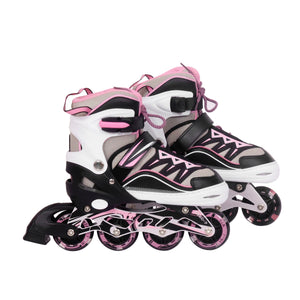 LED Inlineskates Grösse 28 - 33 verstellbar pink
