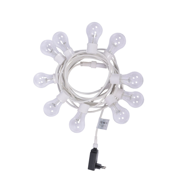 LED Lichterkette Outdoor 10 Glühbirnen warmweiss