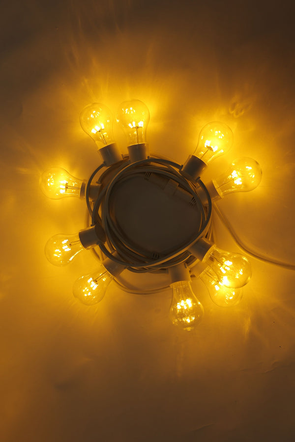 LED Lichterkette Outdoor 10 Glühbirnen warmweiss