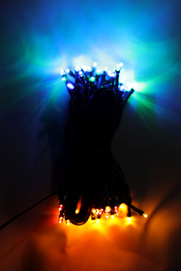 LED Lichterkette 10 m bunt mit Blinkfuktion