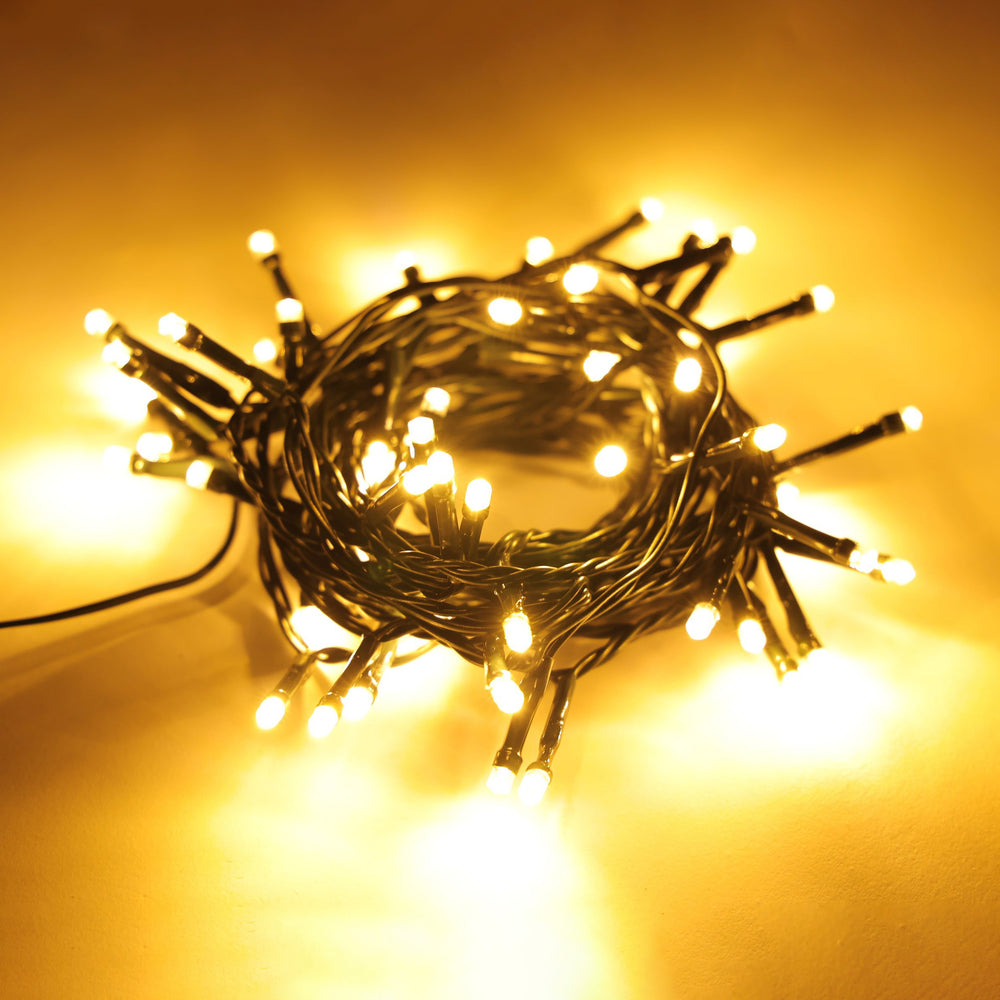 Catena luminosa a LED da 5 m bianco caldo con funzione lampeggiante