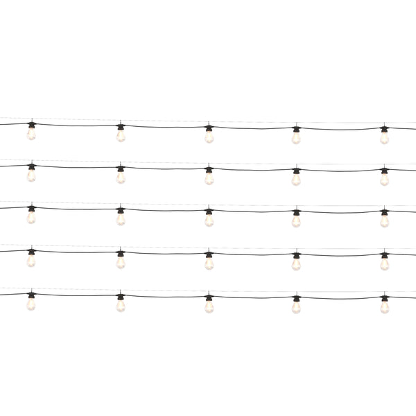 LED Lichterkette Outdoor mit 25 Glühbirnen 15 m