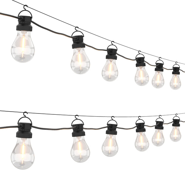 LED Lichterkette Outdoor mit 30 Glühbirnen 23 m