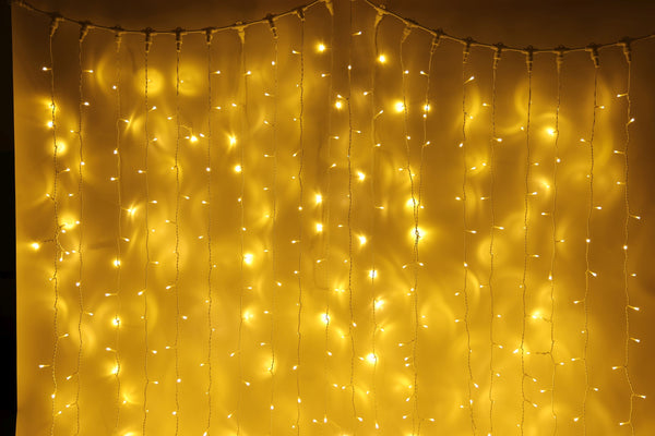 LED Lichtervorhang 3 m warmweiss
