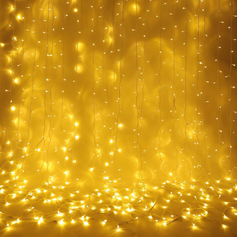 Tenda luminosa a LED per esterni 5 m bianco caldo