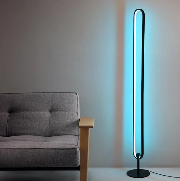 LED RGB Stehlampe LEANO schwarz