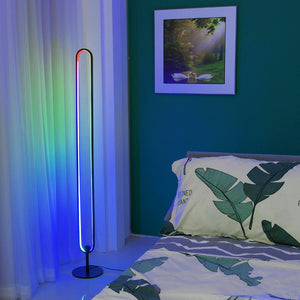 LED RGB Stehlampe LEANO schwarz