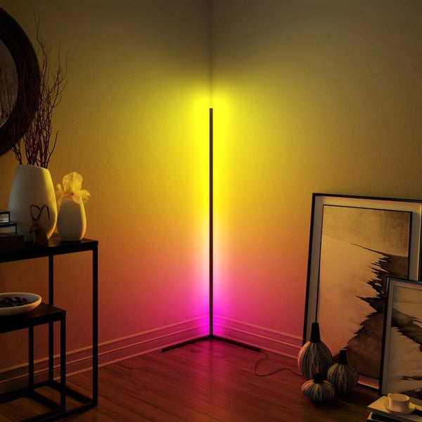 LED RGB Stehlampe LIORA schwarz
