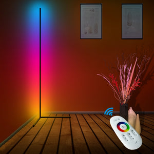 LED RGB Stehlampe LIORA schwarz
