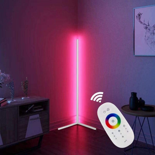 LED RGB Stehlampe LIORA weiss