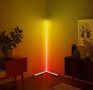 LED RGB Stehlampe LIORA weiss