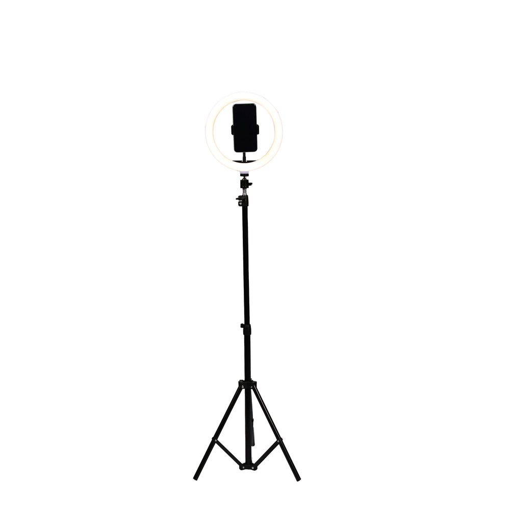 LED ring light with tripod