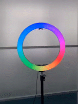 LED Ringlicht RGB mit Stativ