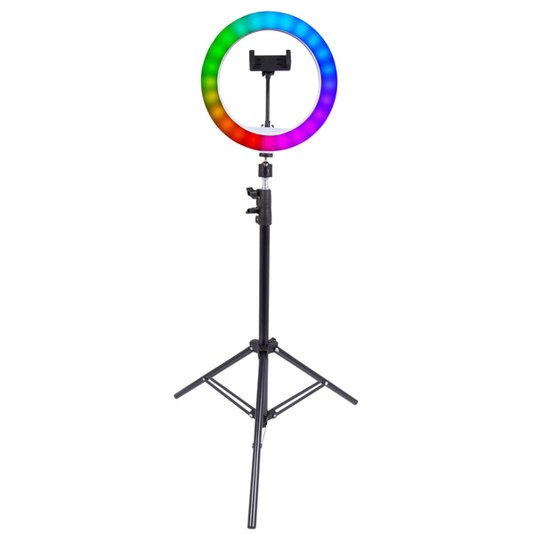 LED Ringlicht RGB mit Stativ
