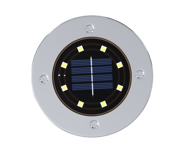LED Solar Bodenleuchte 12 cm 8er Set