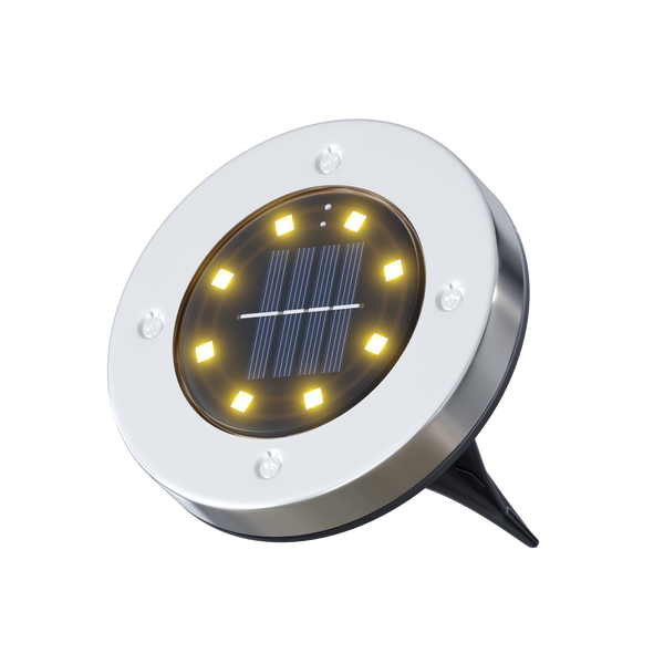 LED Solar Bodenleuchte 12 cm 8er Set