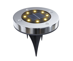 LED Solar Bodenleuchte 12 cm 8er Set