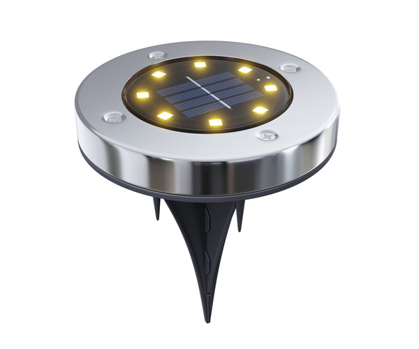 LED Solar Bodenleuchte 12 cm 8er Set