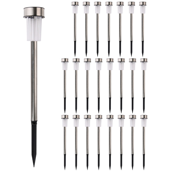 Solarlampe LED 36.5 x 4.7 cm 24er-Set