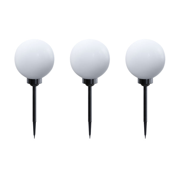 Solarlampe rund 20 cm 3er Set