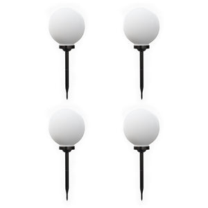 Solarlampe rund 25 cm 4er-Set