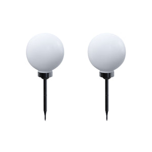 Solarlampe rund 30 cm 2er-Set